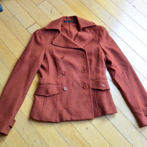 Theory Wool Double Breasted Blazer Size 2 - Picture 1 of 16